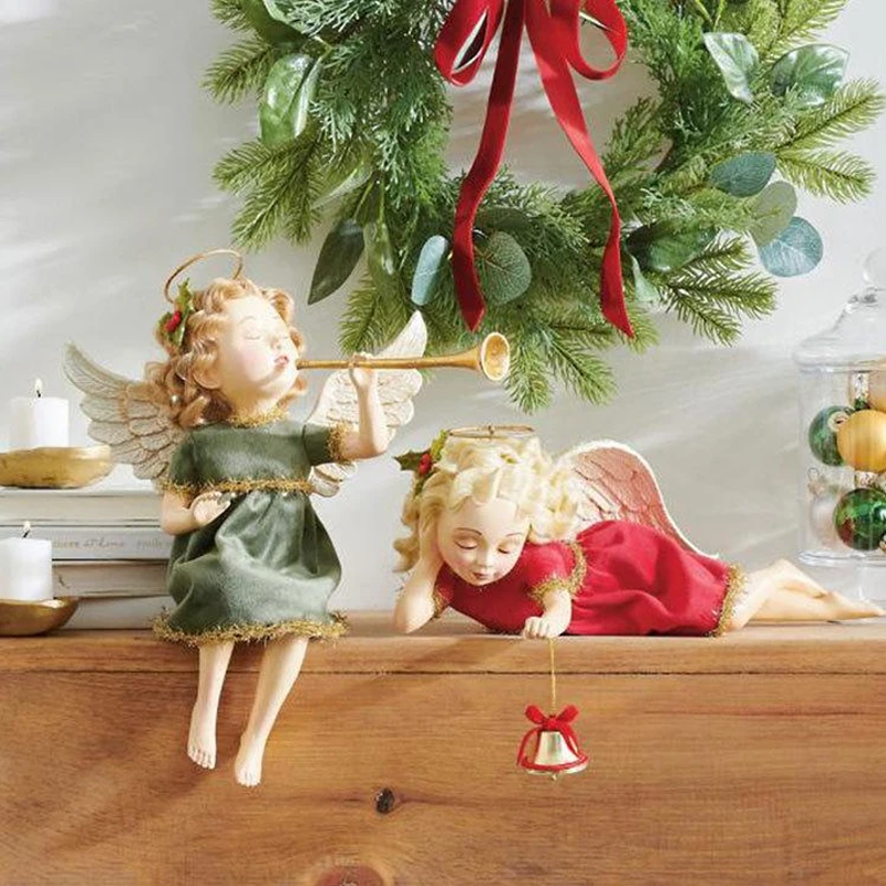 Julängel med trumpet – Dekorativ figur