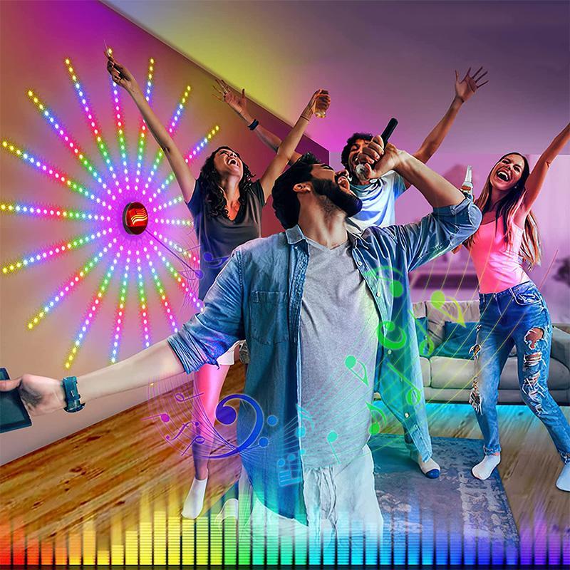 Fyrverkeri LED-lampor med musik- och mikrofonläge