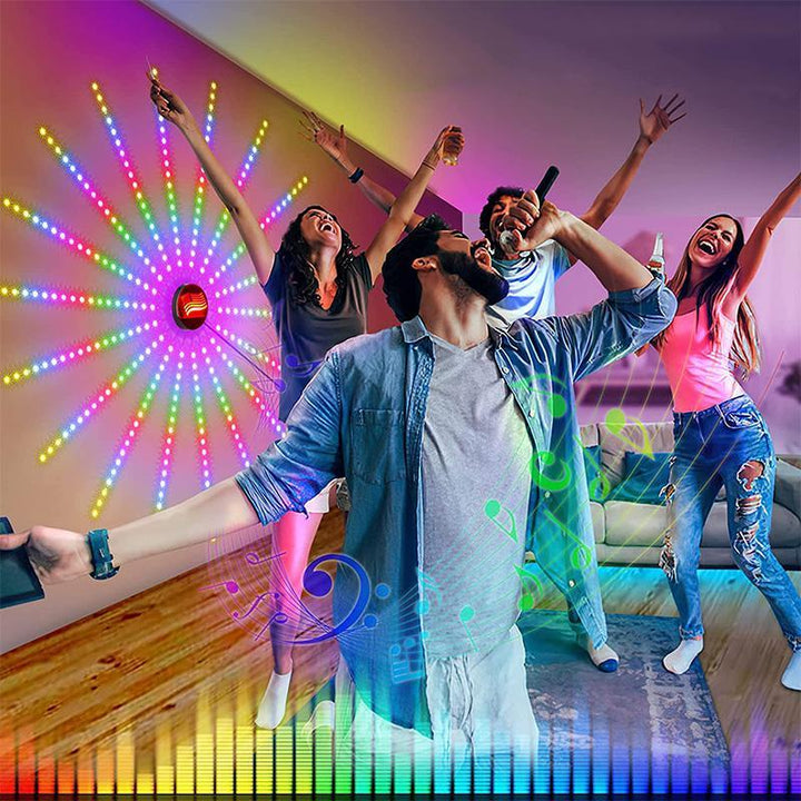 Fyrverkeri LED-lampor med musik- och mikrofonläge