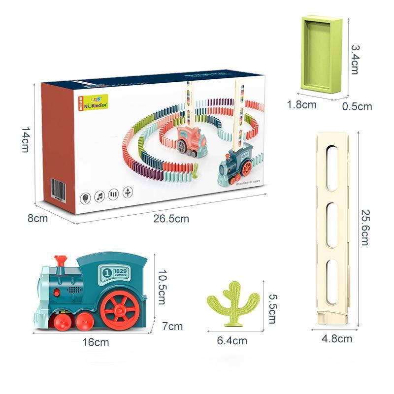Domino Tågblock Set för Barn