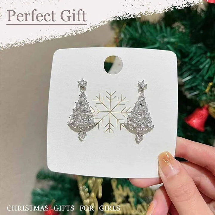 Shiny Christmas Tree Earrings