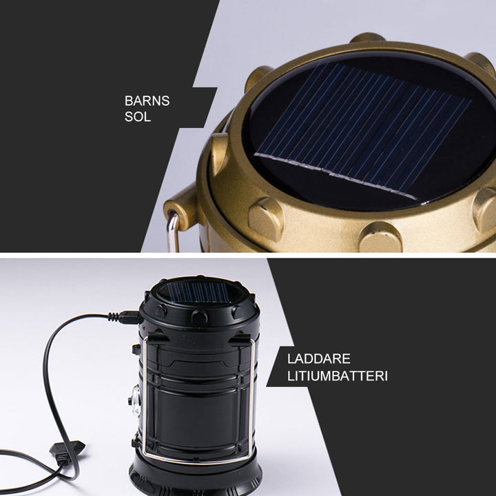 Multifunktionell Utomhuslampa för Camping och Nödsituationer