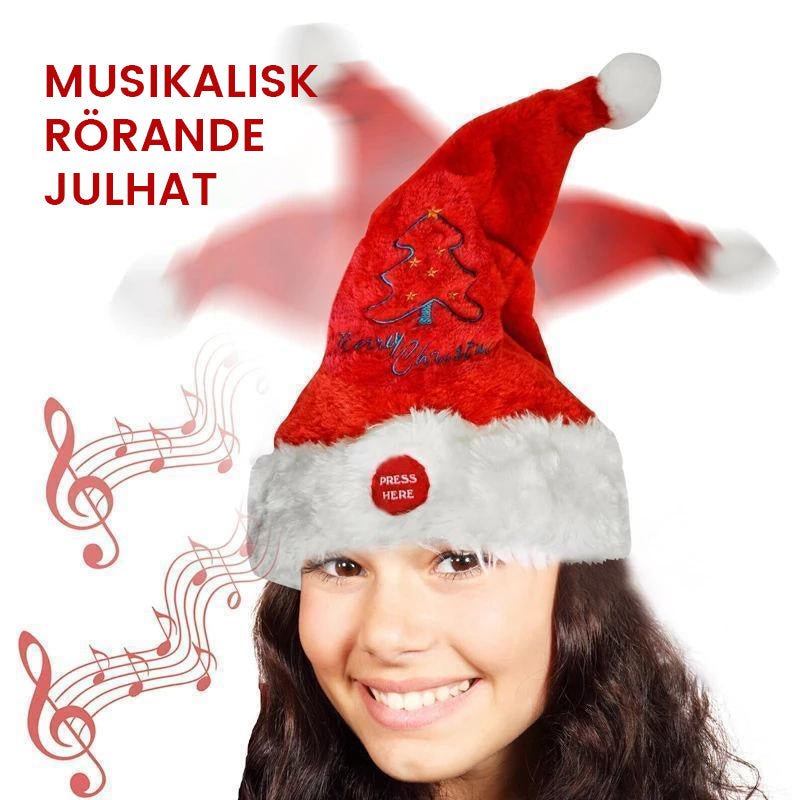 Dansande Julhatt med Musik - Rolig Tomtehatt