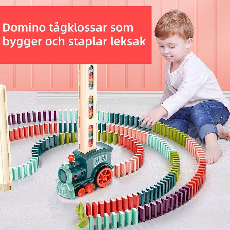 Domino Tågblock Set för Barn