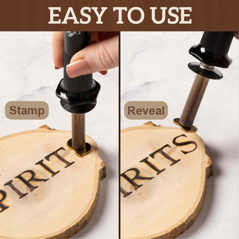DIY-set för att bränna och skulptera bokstäver och siffror