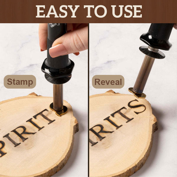 DIY-set för att bränna och skulptera bokstäver och siffror