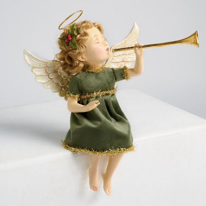 Julängel med trumpet – Dekorativ figur