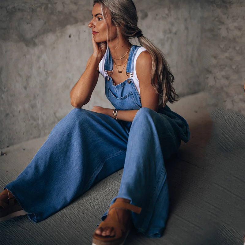 Solenn Damjeans-jumpsuit i denim
