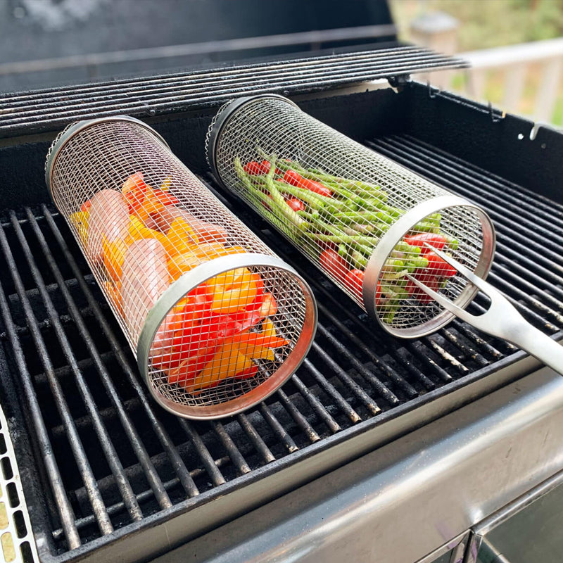 BBQ Grillkorg - Roterande och Hållbar Grillaccessoar