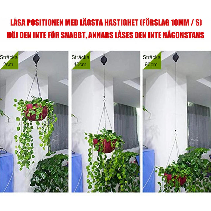 Infällbar krok för trädgårdskorgar, krukor & fågelmatare
