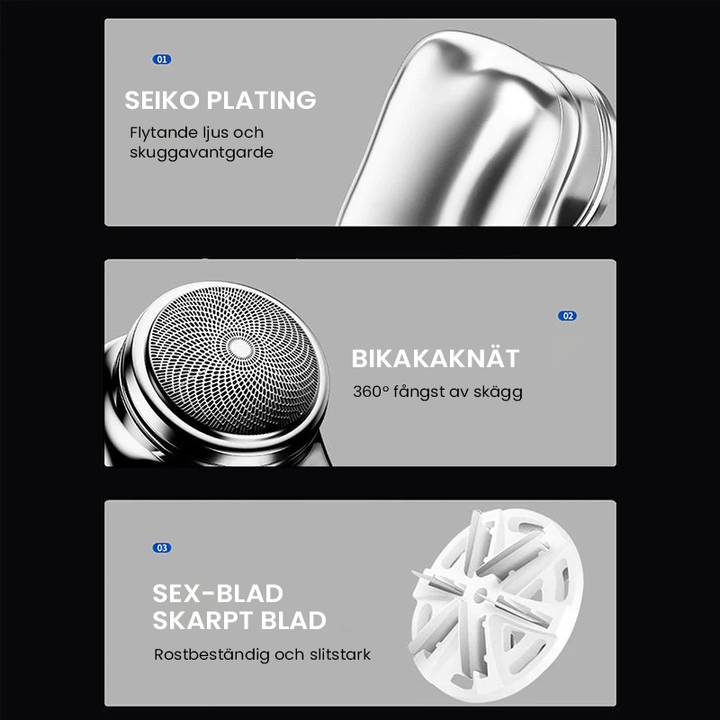 USB mini rakapparat för snabb och smidig rakning