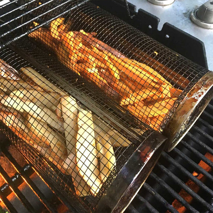 BBQ Grillkorg - Roterande och Hållbar Grillaccessoar