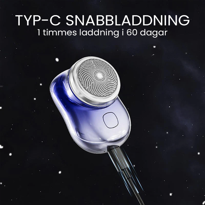 USB mini rakapparat för snabb och smidig rakning