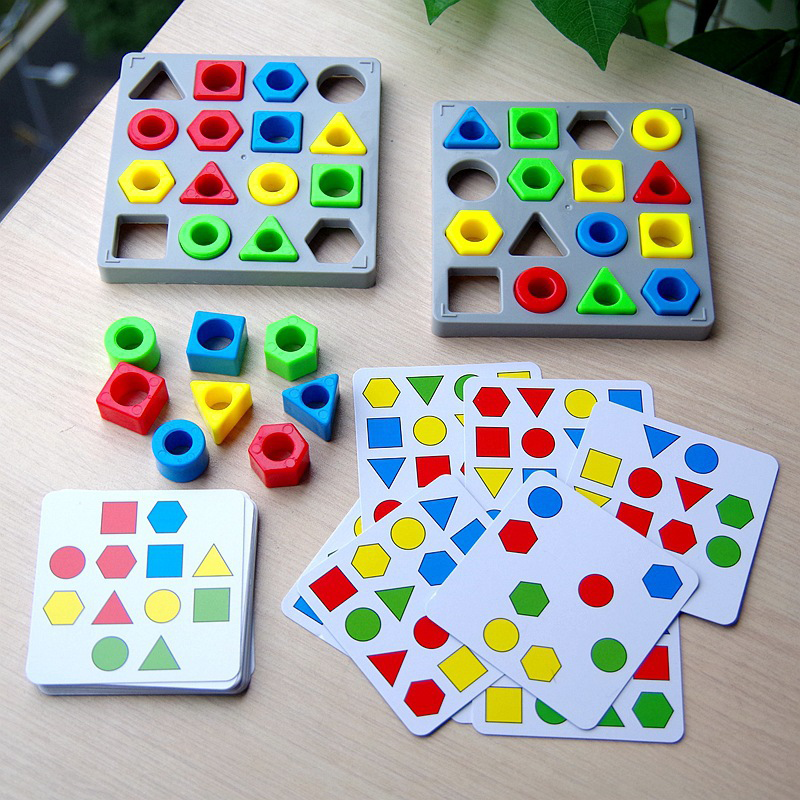 Form- och färgmatchningsspel för barns inlärning