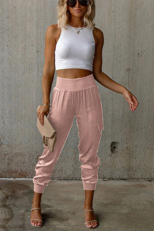 Joggers Med Hög Midja