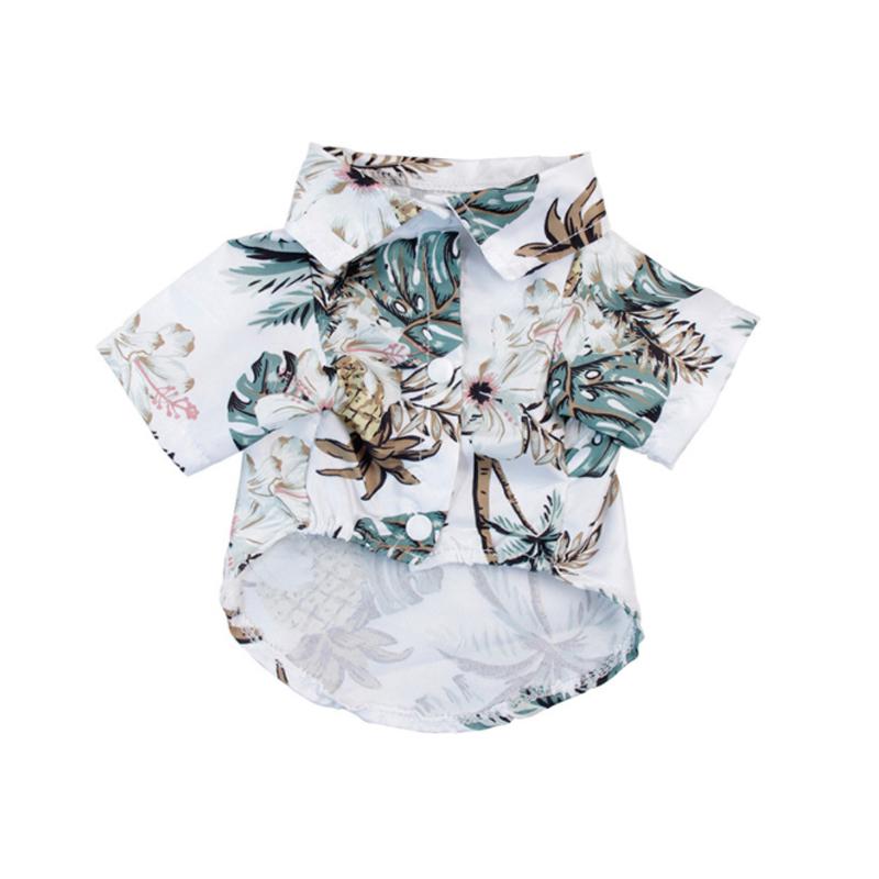 Hawaii-inspirerade T-tröjor för hundar – Sommarstil