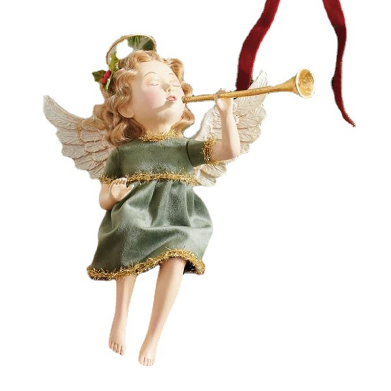 Julängel med trumpet – Dekorativ figur