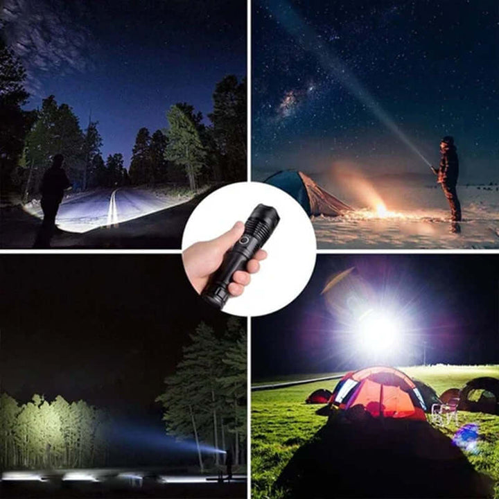 Kraftfull LED-Ficklampa med USB-Laddning