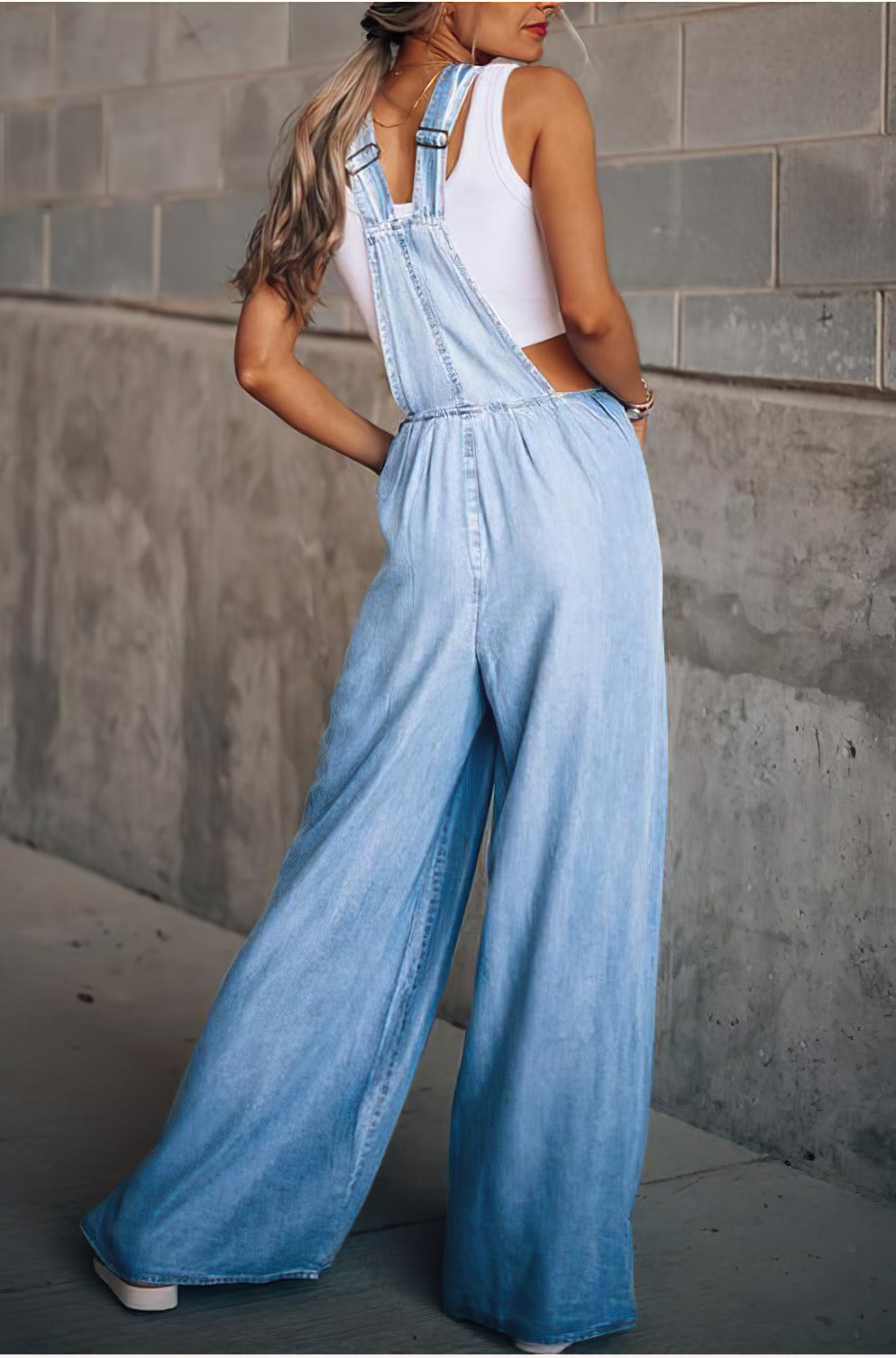 Solenn Damjeans-jumpsuit i denim