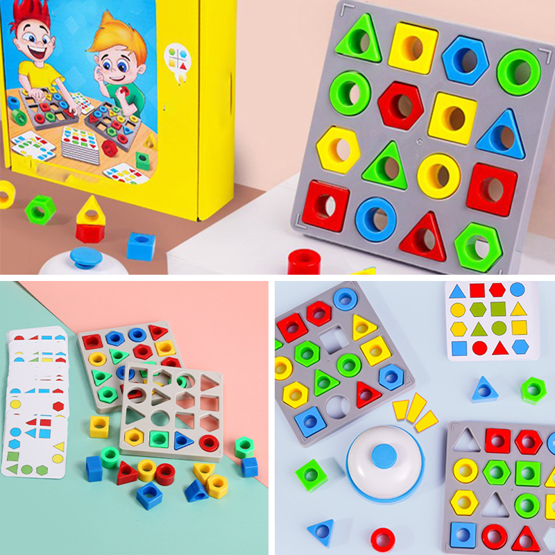 Form- och färgmatchningsspel för barns inlärning