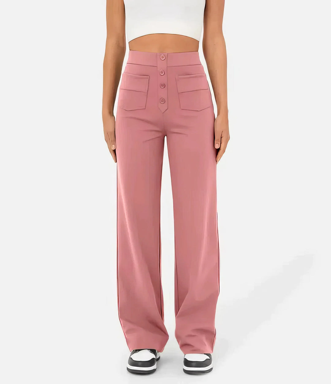 Byxor med hög midja för kvinnor