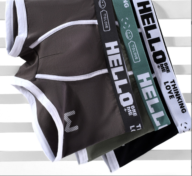3x Tropiska HELLO Boxershorts