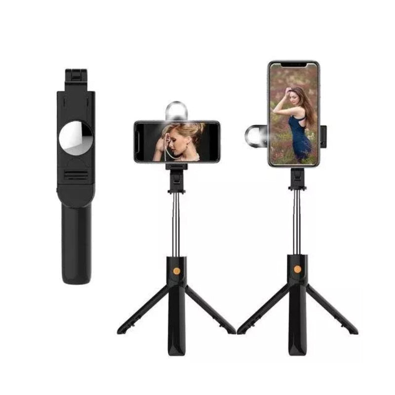 6 i 1 Trådlös Bluetooth Selfiepinne med Stativ