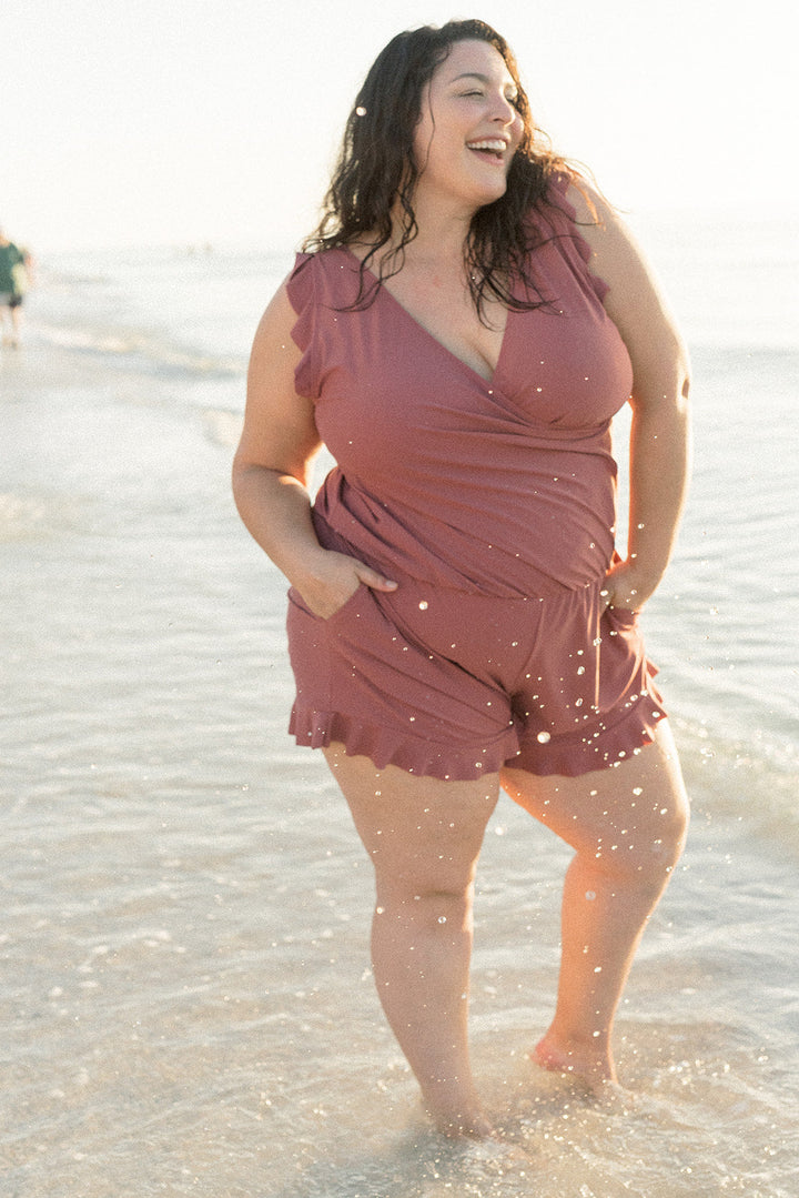 Swimsuit with Integrated Support Bra