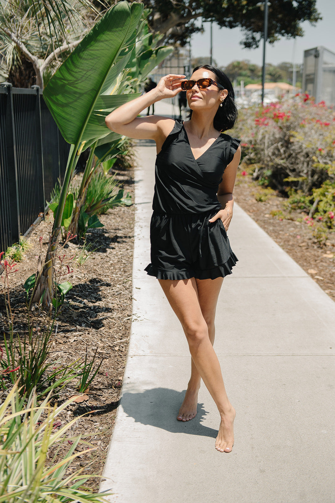 Swimsuit with Integrated Support Bra
