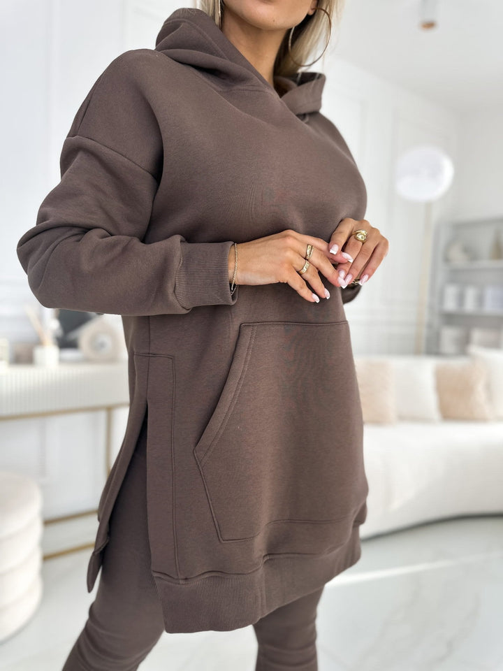 Chic komfortset: Huvtröja och leggings (2 delar) för dam
