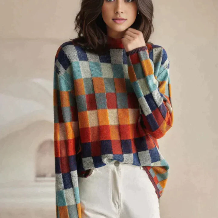 Romina - Couture lapptäcke turtleneck